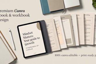 design canva ebook design canva workbook design self help workbook