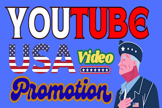 do organic usa youtube video promotion usa channel promotion to active audiences