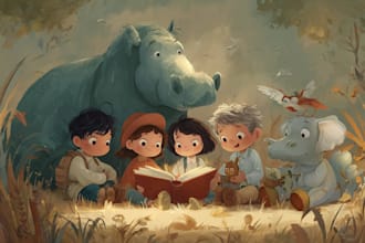 illustrate whimsical and professional children books