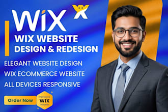 design wix website, wix landing page or wix redesign