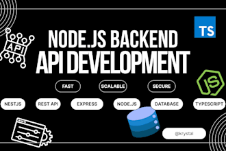 develop nodejs backend API using nestjs or express