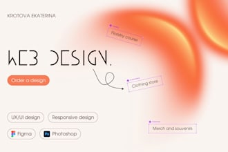 create a modern, responsive ux ui website design in figma