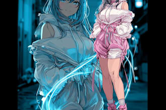 create anime, manga art sfw or nsfw