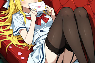 custom anime waifu character design ai, nsfw or sfw