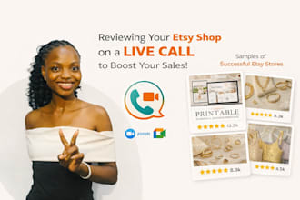 review and audit your etsy shop via zoom call to give expert SEO sale advice