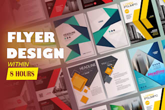 design unique and modern flyer designs for your brand