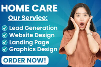 home care leads elderly care leads home care sales funnel landing page website