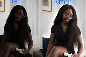 do professional photo retouching and high end skin editing