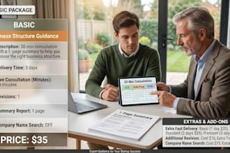 provide expert tailored business structure advice
