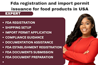 fda registration and import permit issuance for food products in USA cbd