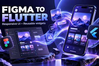 convert your figma design into responsive flutter app UI