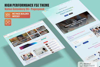 build a modern wordpress site with my hallo block and fse
