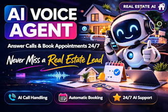 do ai voice agent to answer real estate calls and book appointments