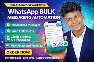 setup whatsapp automation for bulk messaging and follow ups