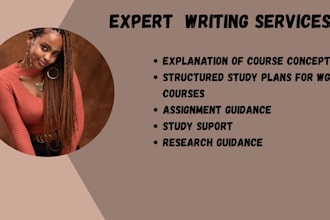 provide tutoring and academic guidance for wgu courses