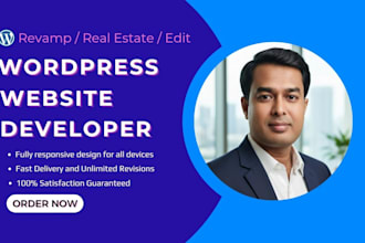 revamp, real estate, edit wordpress website
