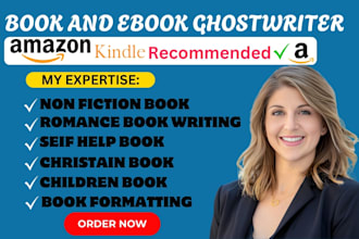 be your amazon KDP ebook ghostwriter and nonfiction ghostwriter