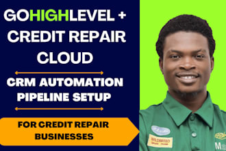 setup credit repair on go high level automation, ontraport, credit repair cloud