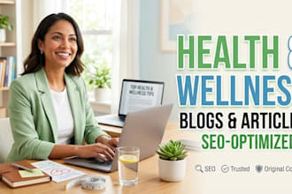 write engaging health, fitness, and wellness medical blog posts