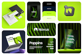 design a modern brand identity, logo design, brand style guide, and branding kit