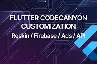 customize flutter codecanyon app template and reskin your app