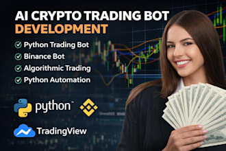 develop ai crypto trading bot python trading bot algorithmic trading binance bot