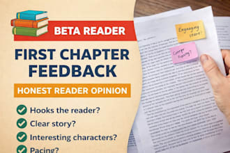 beta read your chapter and give detailed honest feedback