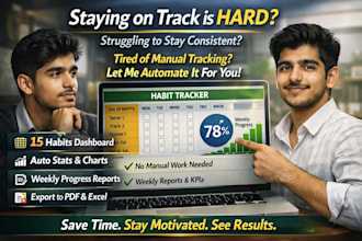 create smart excel interfaces and automated trackers