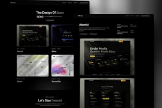 design a modern framer website