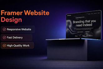 design a modern framer website