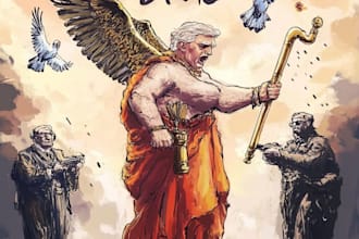 illustrate political satire cartoons
