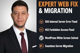 fix 500 error, 403 forbidden, white screen and server migration issues