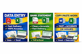 convert bank statement PDF to excel