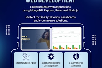build a mern stack web app, saas dashboard, e commerce website with ai