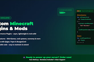 code a custom minecraft plugin in java or kotlin