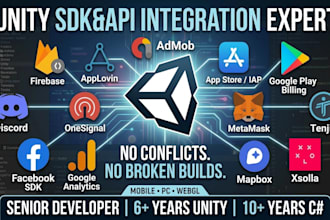 integrate ads admob iap analytics firebase facebook mediation sdks API in unity