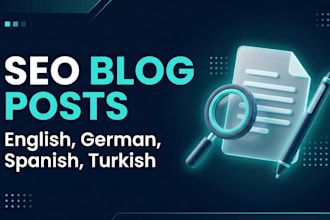 write SEO optimized blog posts and web articles