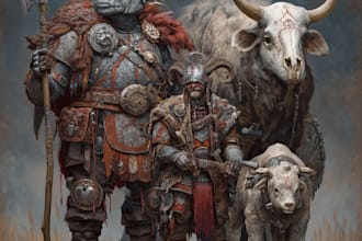 create an group portrait of your entire dnd party
