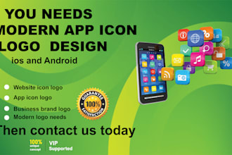 design app icon for ios android or website