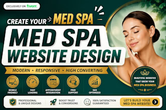 create a beautiful med spa website with SEO