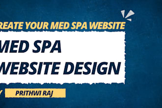 create a beautiful med spa website with SEO