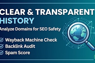 analyze domain history for SEO safety and risk assessment
