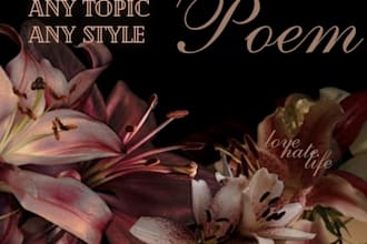 write a poem on any topic