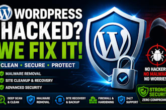 fix hacked wordpress website, remove malware and secure your site