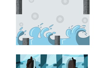 create stylized 2d game backgrounds