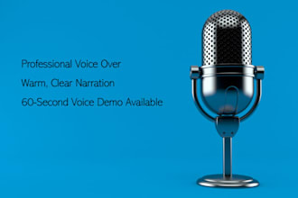 record a natural south african female voice over in english