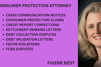 manage debt collection disputes,correct credit errors and pursue consumer claims