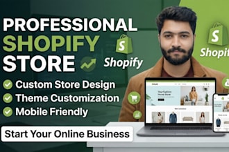 build shopify website, design or redesign shopify store, pro homepage design