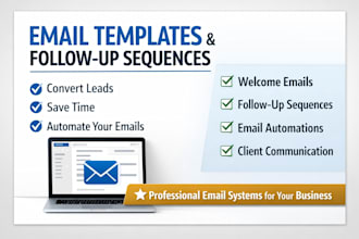 write professional email templates and follow up sequences