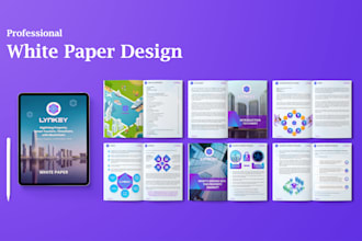 create a professional white paper design
